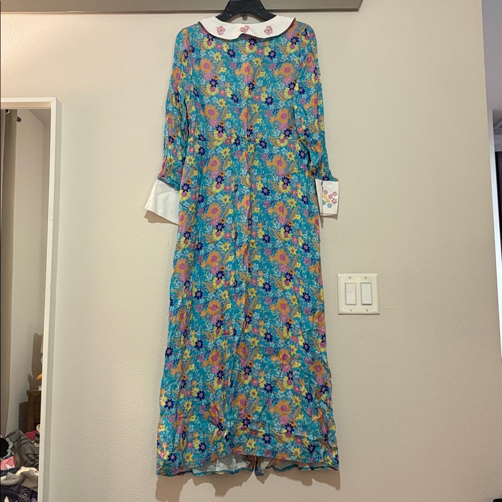Host & Var Blazing Star Long Floral Dress SZ M NWT - Picture 3 of 5